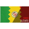 G128 Los Angeles City Flag 3x5FT Printed 150D Polyester California