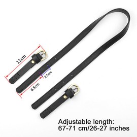 2PCS Universal Bag Straps Replacement Leather Shoulder Bag Straps Adjustable Handbags Strap Replacement with Adjustable Buckle for Bag Handbag Handle