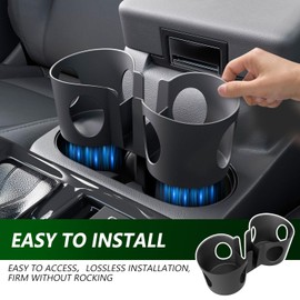 xipoqix Car Cup Holder Compatible with 2023-2025 Chevy Colorado GMC Canyon Center Console Organizer Drink Holder Replacement for 23-25 Chevy Colorado Accessories（Compatible with 2023-2025 Colorado）