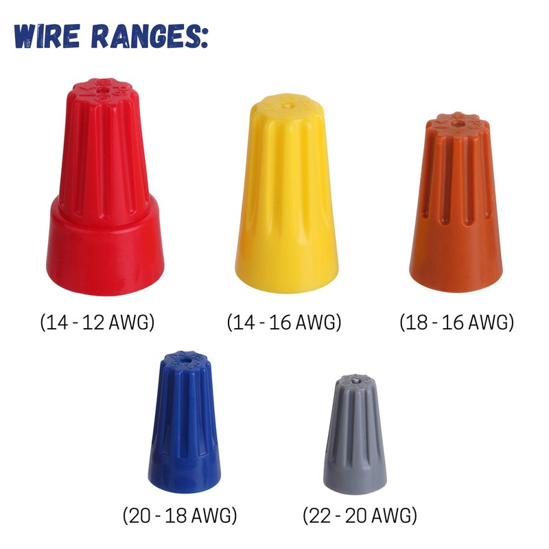 Smasener 320PCS Wire Connector Nut Kit - Electrical Twisted Wire