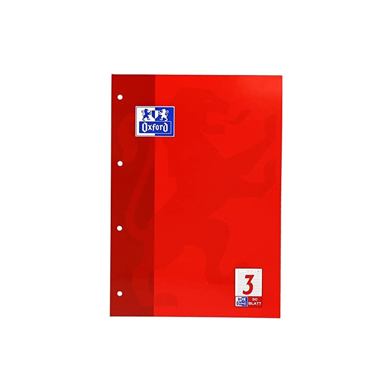 Oxford Bench Block 100050342 Lines 3 – A4, 50 Sheets/90