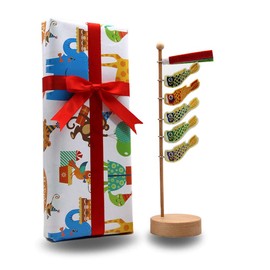 OKBABY Koinobori Koinobori Figurine, Brown May Doll, Evening Festival, Children's Day, Paulownia Box, Height 10.4 inches (26.5 cm), Gift Wrapping