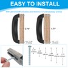 PATIKIL 5 Pcs Cabinet Cup Pulls 3" (76mm) Hole Center