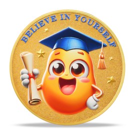 Potato Bachelor Graduation Coin Congratulation on Your Graduation Milestone Commemorative Token Ideal Graduation Present for Students Completing Their Education Journey