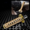 JDMBESTBOY Samurai Sword Gold Black Shift Knob Shifter Alloy Katana