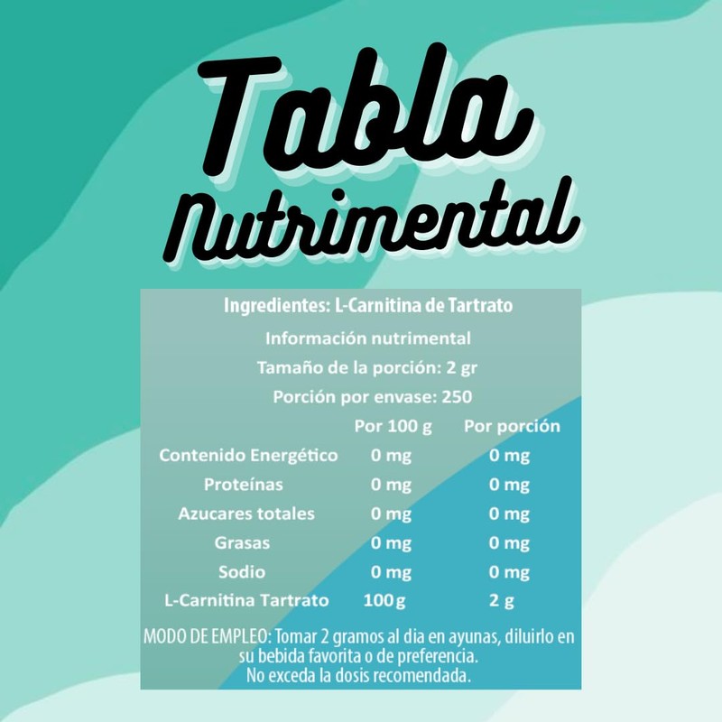IsaaQuim L-Carnitina de Tartrato de 500 gr