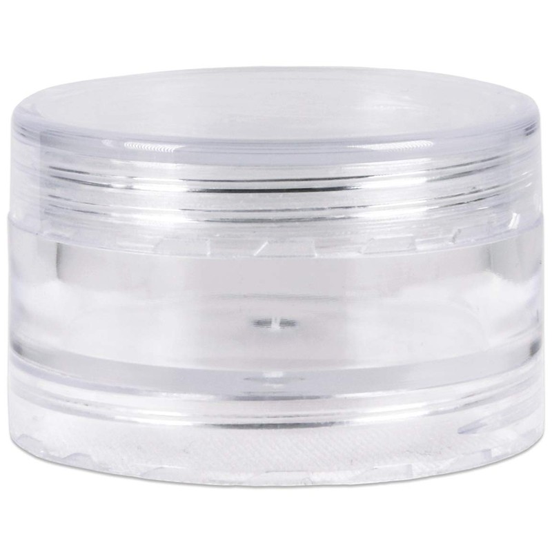 1 Column (6pcs) - Beauticom 5G/5ML Transparent Stackable Jars -