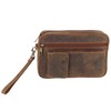 Oakridge Leather Mens Wrist or Waist Bag Organiser Travel -