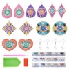 Craftdady 6 Pairs Evil Eye Diamond Art Earrings Making Kit