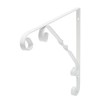 DURAline Ornamental Bracket WHT 10X10 244, metal, White, 25 x