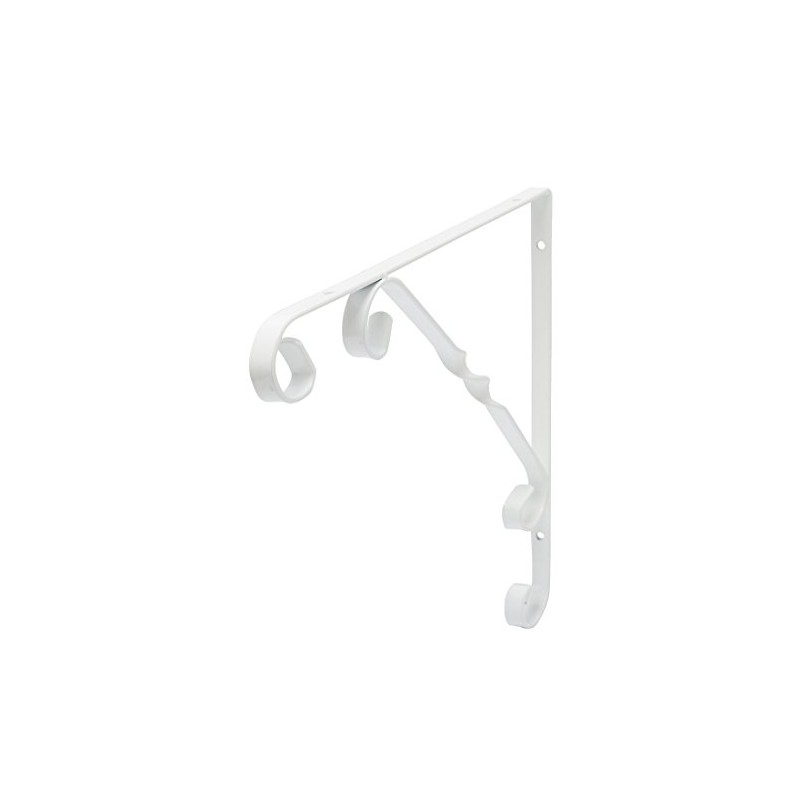 DURAline Ornamental Bracket WHT 10X10 244, metal, White, 25 x