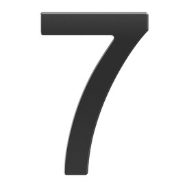 3 Inch House Numbers Sticker Stainless Steel, Self-Stick Metal Address Number Black Sign 7