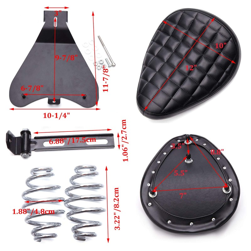 Motorcycle Bobber Solo Seat Spring Bracket Kit For Harley Softail