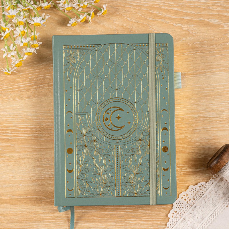 Bullet Dotted Journal Notebook, 160gsm Thick Numbered Paper, A5 Hardcover