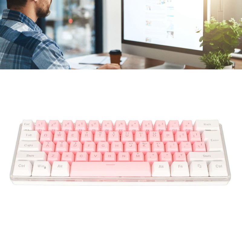 60% Wired Gaming Keyboard RGB Mini Keyboard Imitated Mechanical Technique