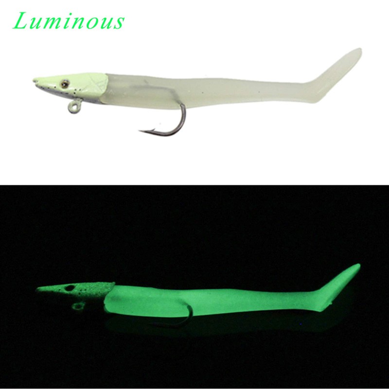 Jig Head Soft Plastic Fishing Lures with Hook Sinking Swimbaits