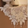 Gratify Lace Doilies with Handmade Beaded Embroidery Lace Table Placemats
