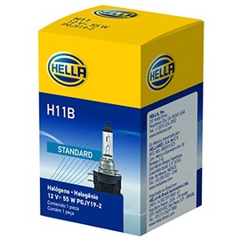 Hella H11B Foco Halógeno Estándar H11B, 12V, 55W para Vehículo
