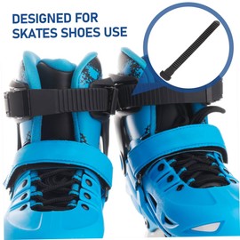POPETPOP Roller Skates Fixing Straps 4pcs Replacement Buckle Straps for Boys and Girls Adults Skating Shoes