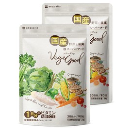 【2袋セット】ベジーグッド 国産野菜サプリ 24種類の野菜 スーパーフード マルチビタミン 野菜不足