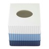IZOD Bathroom Accessories Clubhouse Collection, Tissue Box Cover, Blue