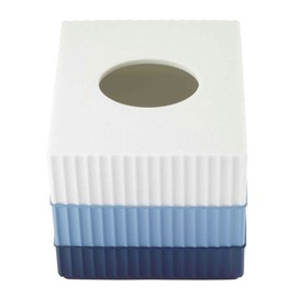 IZOD Bathroom Accessories Clubhouse Collection, Tissue Box Cover, Blue