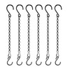 Mikniri 6 Pack 11 Inch Plant Hanger,Black Hanging Chains with