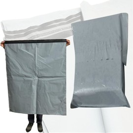5 Extra Large Grey Mailing Bags Polythene Self Seal 43.5" x 46.5" Big Plastic Envelopes 100% Recyclable Strong Packaging Bags - Parcel Postal Postage Packaging Bags