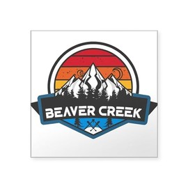 CafePress Beaver Creek Resort Beaver Creek Colorado Sticker Square Bumper Sticker Car Decal