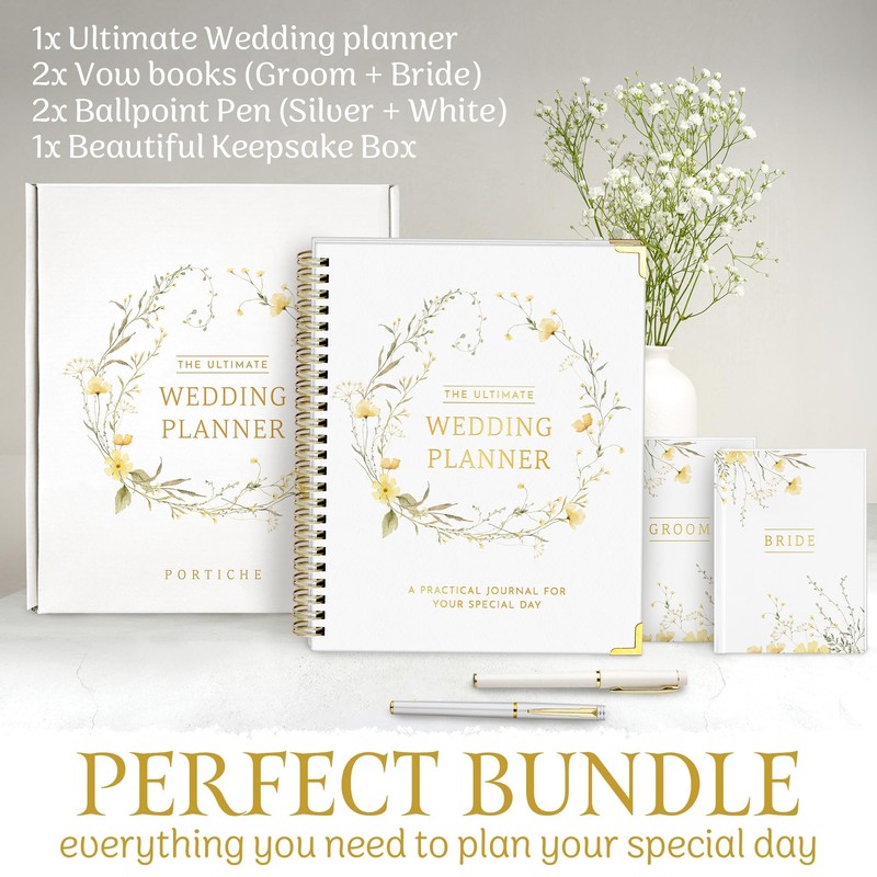 All-In-One Wedding Planner Book | Wedding Planning Organizer, Bridal Planner