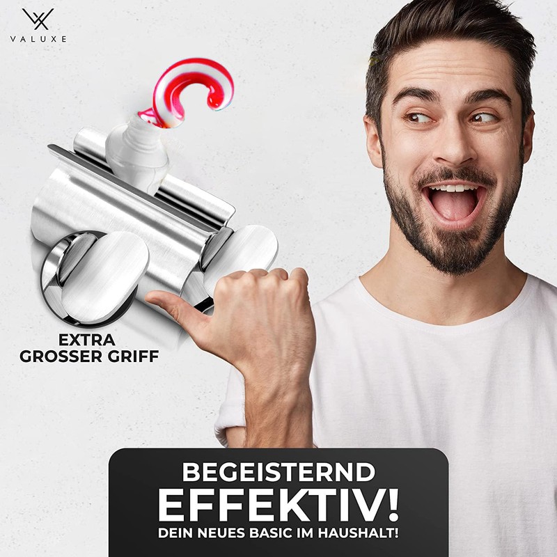 VALUXE® Premium Tube Squeezer [2 Sizes] - Stainless Steel Toothpaste