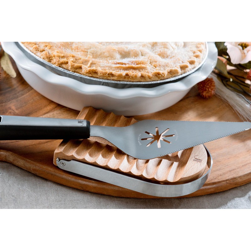 Jeanne Fitz Spoon Rest & Pot Lid Holder, Beechwood &