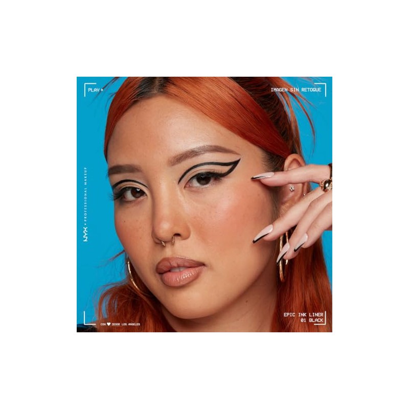NYX Professional Makeup, Epic Ink Liner, Delineador Ojos a prueba