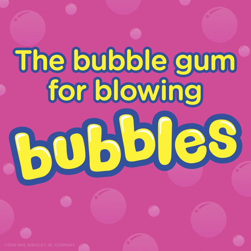 Hubba Bubba Sour Blue Raspberry Bubble Gum, 5 Piece (Pack