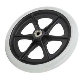 Jiawu Wheelchair TPR -Wiel 8 Inch Diameter Single Wheel Maximum Load 120 Kg 608zz Gray Color for Failure Vehicles