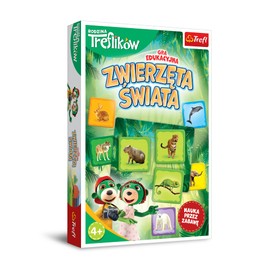 Trefl - Animals of the World - Educational Game, Learn the Animals and Places of Their Representation, Learn by Playing, Game with the Heroes of the Treflik Family, for Children from 4 Years