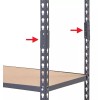Edsal 4 Steel Post Coupling Outer GREY Muscle Rack Husky