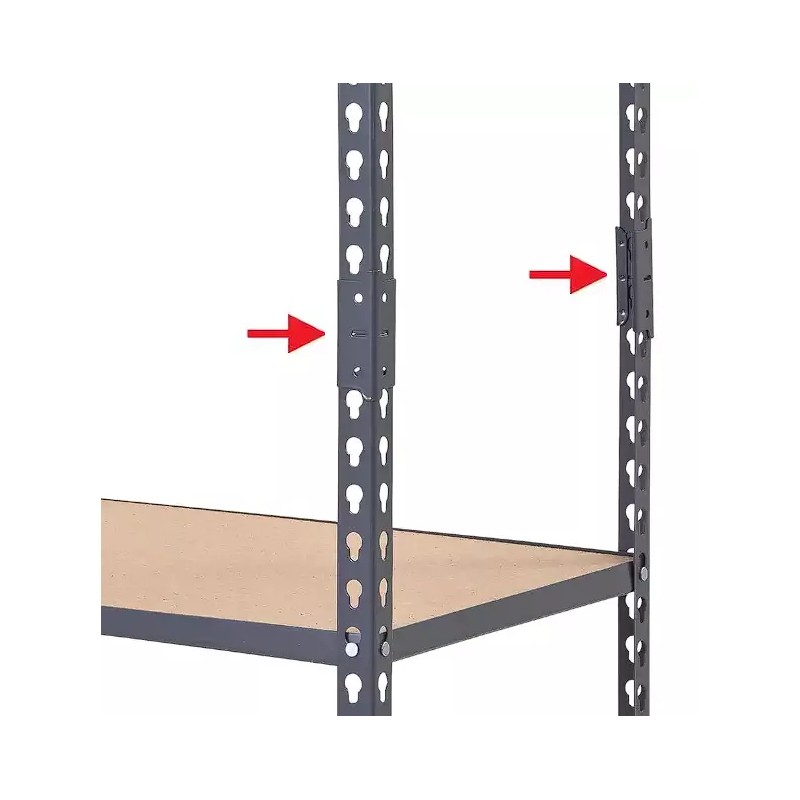 Edsal 4 Steel Post Coupling Outer GREY Muscle Rack Husky