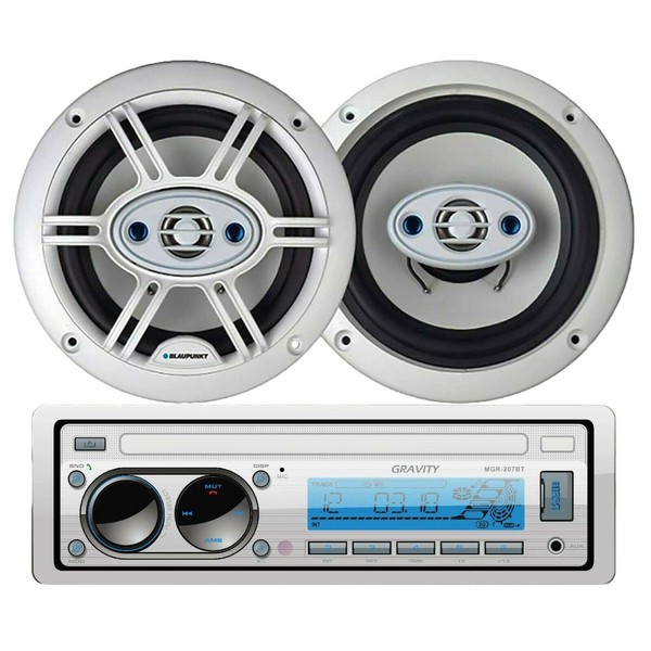 Gravity MGR-207BT 200W A2DP True Marine Stereo AM FM Radio