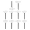 PATIKIL 10 Pcs t Wing Knobs Thumb Screws, M6 x