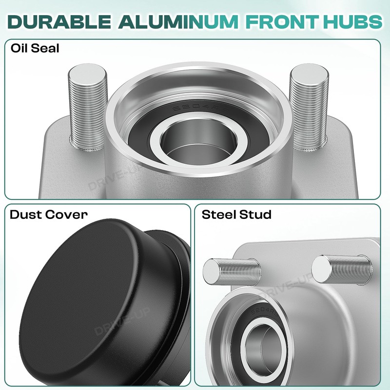 Drive-up Club Car Front Wheel Hub Assembly with Bearings for