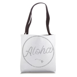 Aloha Hawaiian Islands Vintage Style Tote Bag