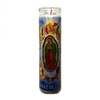 Virgen de Guadalupe White Prayer Candle – 8" Tall Glass