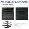AIWFL 20 Inch Aluminum Automatic Gravity Shutter Louver Vent, 2