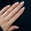 24 Pieces French Tip False Nails - Gradient White Pink