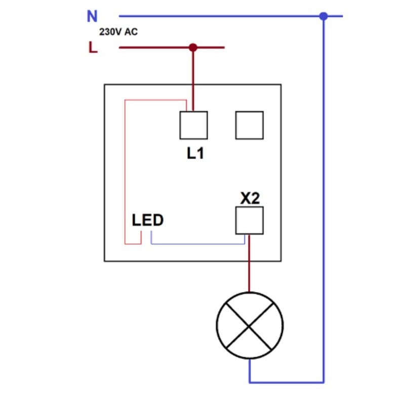 Miratic Surface-Mounted Light Switch with Backlight High-Quality Toggle Switch Surface-Mounted