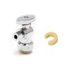 EFIELD Ice Maker/Refrigerator Stop Angle Valve: Push Fit 1/4 Turn