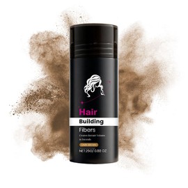 Hair Thickening Powder Dark Brown - Instant Root Cover Up & Hair Volume Powder for Thinning Hair - Natural Looking Hairline Filler & Bald Spot Concealer - Matte Hair Styling Powder for Men & Women