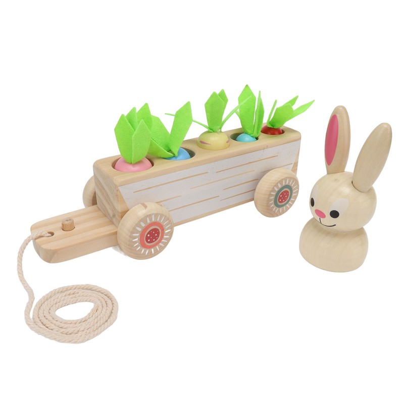 Toddler Radish Matching Car Toy Baby Safe Infant Robust Wooden