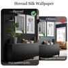 Heroad Contact Paper Black Peel and Stick Wallpaper Black Silk